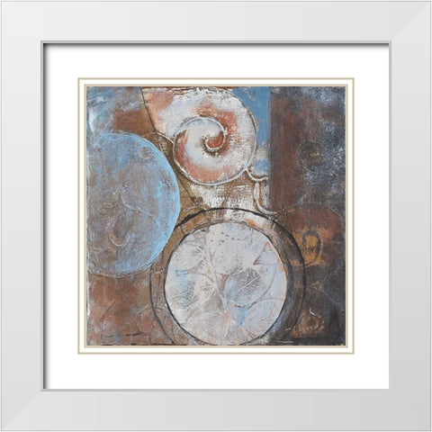 . White Modern Wood Framed Art Print with Double Matting by Haynes, Smith