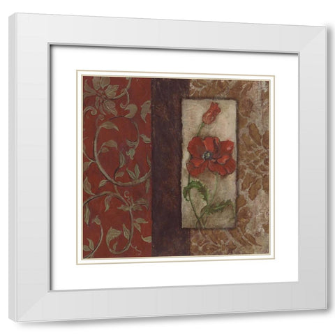 . White Modern Wood Framed Art Print with Double Matting by Haynes, Smith