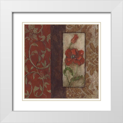 . White Modern Wood Framed Art Print with Double Matting by Haynes, Smith