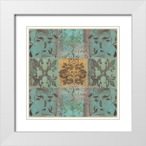 . White Modern Wood Framed Art Print with Double Matting by Haynes, Smith