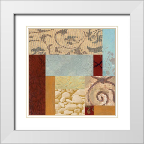 . White Modern Wood Framed Art Print with Double Matting by Haynes, Smith