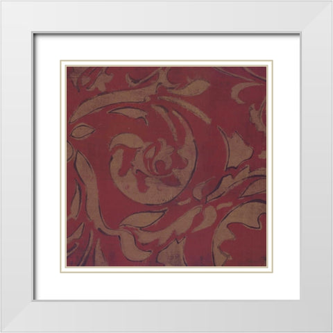 . White Modern Wood Framed Art Print with Double Matting by Haynes, Smith