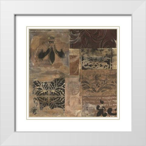 . White Modern Wood Framed Art Print with Double Matting by Haynes, Smith