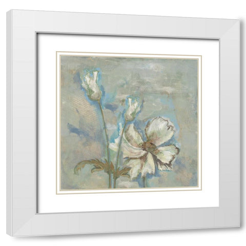 . White Modern Wood Framed Art Print with Double Matting by Haynes, Smith