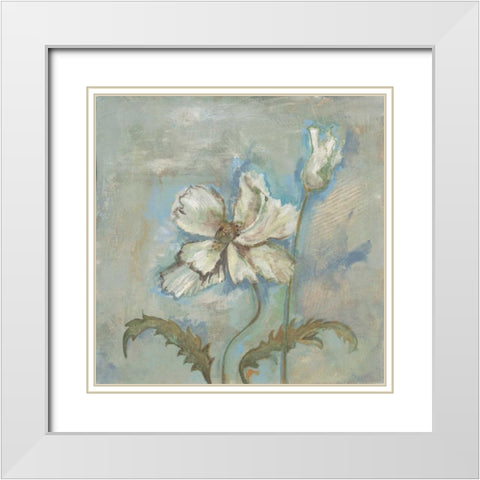 . White Modern Wood Framed Art Print with Double Matting by Haynes, Smith
