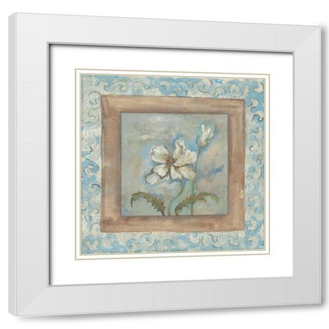 . White Modern Wood Framed Art Print with Double Matting by Haynes, Smith