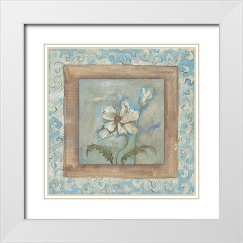 . White Modern Wood Framed Art Print with Double Matting by Haynes, Smith
