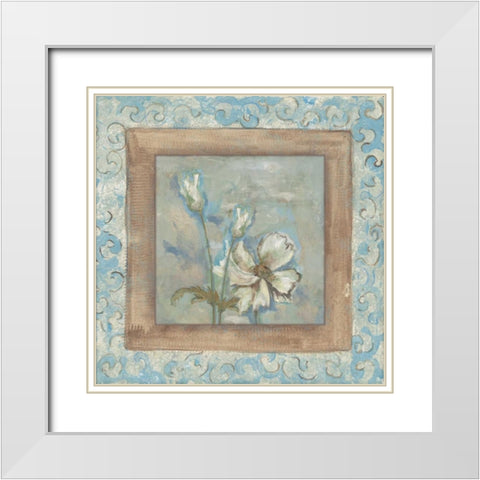 . White Modern Wood Framed Art Print with Double Matting by Haynes, Smith