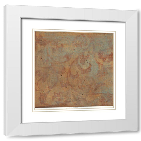 . White Modern Wood Framed Art Print with Double Matting by Haynes, Smith