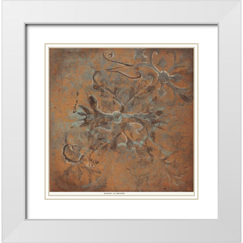 . White Modern Wood Framed Art Print with Double Matting by Haynes, Smith