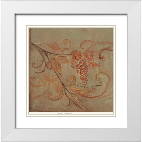 . White Modern Wood Framed Art Print with Double Matting by Haynes, Smith