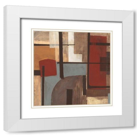 . White Modern Wood Framed Art Print with Double Matting by Haynes, Smith