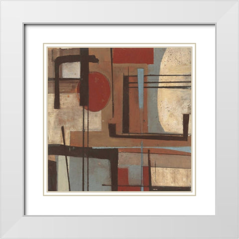 . White Modern Wood Framed Art Print with Double Matting by Haynes, Smith