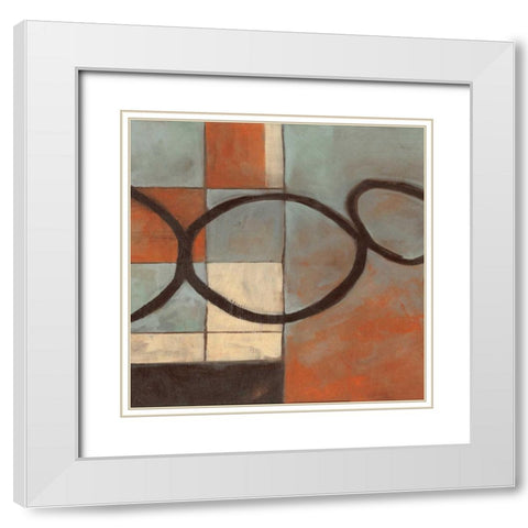 . White Modern Wood Framed Art Print with Double Matting by Haynes, Smith
