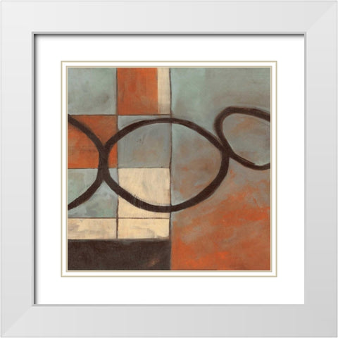 . White Modern Wood Framed Art Print with Double Matting by Haynes, Smith