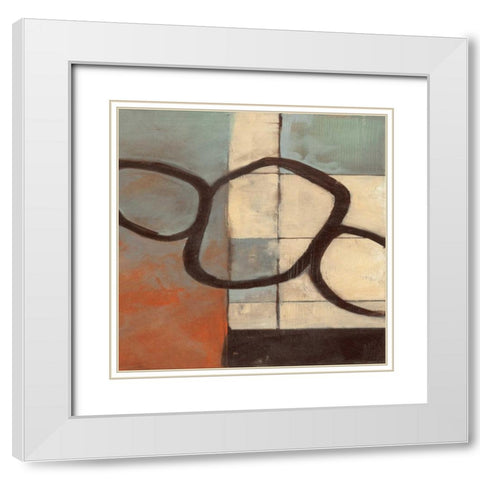 . White Modern Wood Framed Art Print with Double Matting by Haynes, Smith