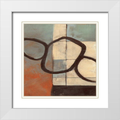 . White Modern Wood Framed Art Print with Double Matting by Haynes, Smith