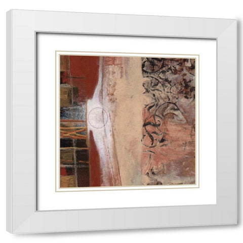 . White Modern Wood Framed Art Print with Double Matting by Haynes, Smith