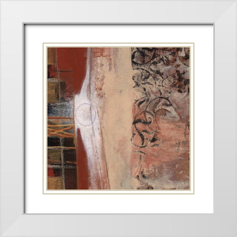 . White Modern Wood Framed Art Print with Double Matting by Haynes, Smith