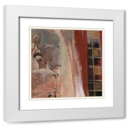 . White Modern Wood Framed Art Print with Double Matting by Haynes, Smith