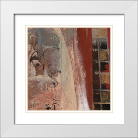 . White Modern Wood Framed Art Print with Double Matting by Haynes, Smith