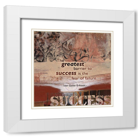 . White Modern Wood Framed Art Print with Double Matting by Haynes, Smith