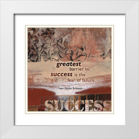 . White Modern Wood Framed Art Print with Double Matting by Haynes, Smith