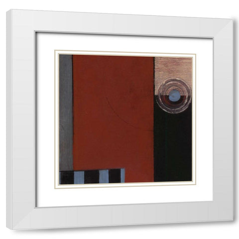 . White Modern Wood Framed Art Print with Double Matting by Haynes, Smith