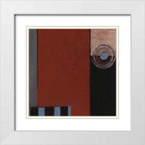 . White Modern Wood Framed Art Print with Double Matting by Haynes, Smith