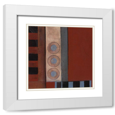 . White Modern Wood Framed Art Print with Double Matting by Haynes, Smith