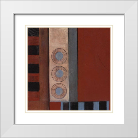 . White Modern Wood Framed Art Print with Double Matting by Haynes, Smith