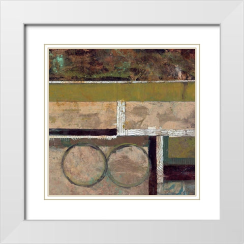 . White Modern Wood Framed Art Print with Double Matting by Haynes, Smith
