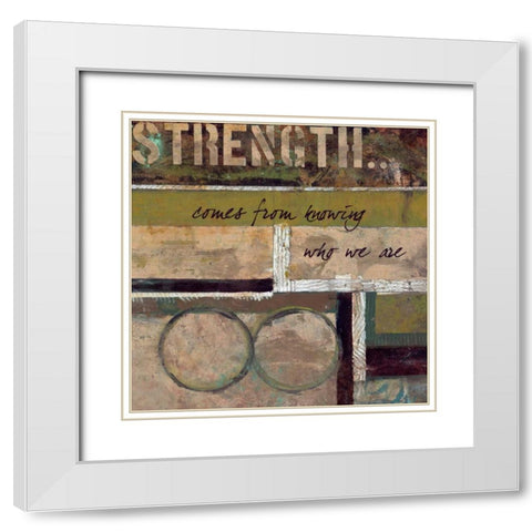 . White Modern Wood Framed Art Print with Double Matting by Haynes, Smith