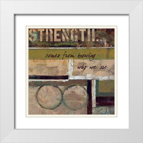 . White Modern Wood Framed Art Print with Double Matting by Haynes, Smith