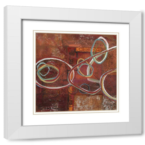 . White Modern Wood Framed Art Print with Double Matting by Haynes, Smith