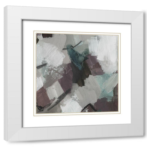 Cool Swatch B White Modern Wood Framed Art Print with Double Matting by Haynes, Smith