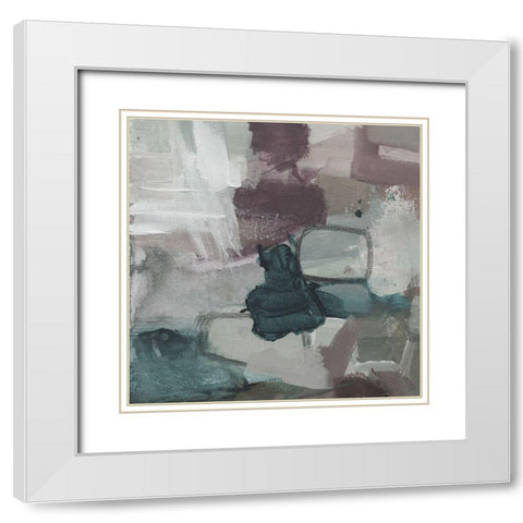 Cool Swatch C White Modern Wood Framed Art Print with Double Matting by Haynes, Smith