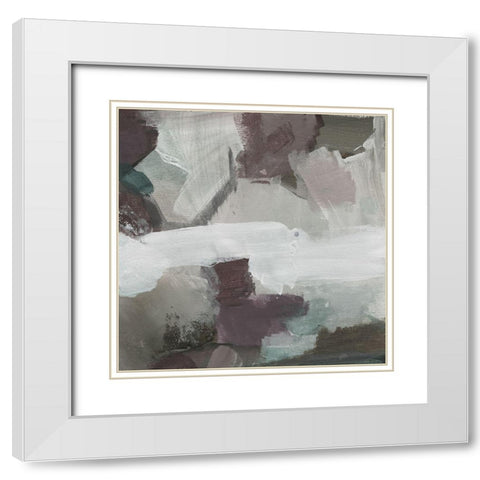 Cool Swatch D White Modern Wood Framed Art Print with Double Matting by Haynes, Smith