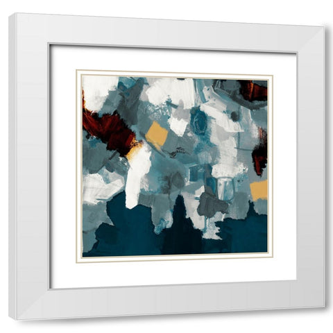 Shimmering Analysis 2 White Modern Wood Framed Art Print with Double Matting by Haynes, Smith