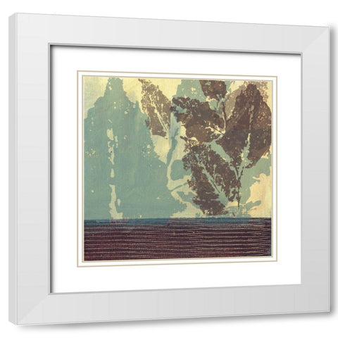 . White Modern Wood Framed Art Print with Double Matting by Haynes, Smith