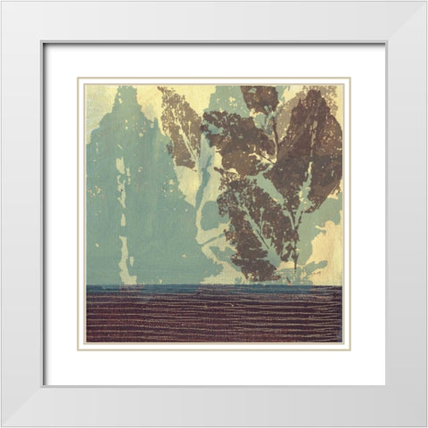 . White Modern Wood Framed Art Print with Double Matting by Haynes, Smith