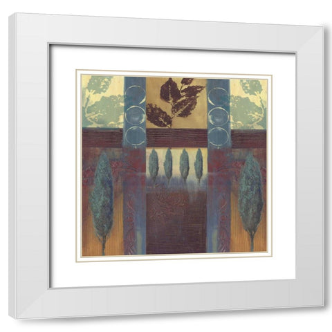 . White Modern Wood Framed Art Print with Double Matting by Haynes, Smith
