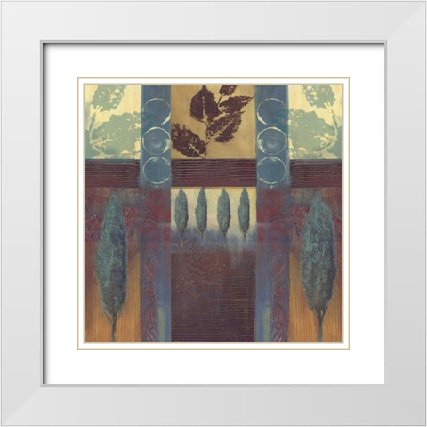 . White Modern Wood Framed Art Print with Double Matting by Haynes, Smith