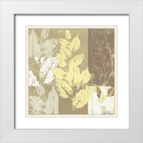 . White Modern Wood Framed Art Print with Double Matting by Haynes, Smith
