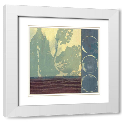 . White Modern Wood Framed Art Print with Double Matting by Haynes, Smith