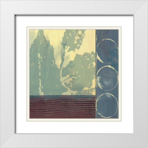 . White Modern Wood Framed Art Print with Double Matting by Haynes, Smith
