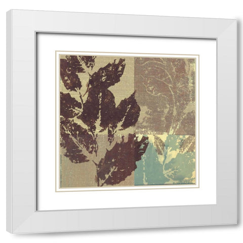 . White Modern Wood Framed Art Print with Double Matting by Haynes, Smith