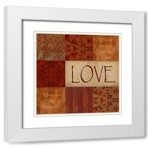 . White Modern Wood Framed Art Print with Double Matting by Haynes, Smith