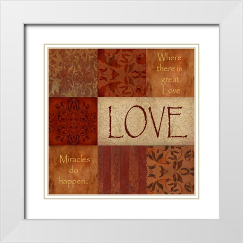 . White Modern Wood Framed Art Print with Double Matting by Haynes, Smith