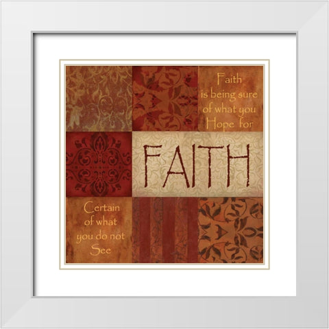 . White Modern Wood Framed Art Print with Double Matting by Haynes, Smith
